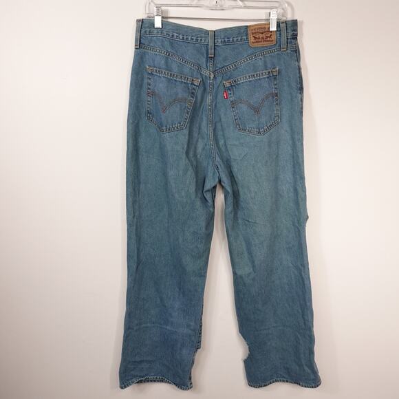 Levi's 513 Men's High Waisted Straight Custom Heart Cutout Jeans size 31 x 31 - Picture 2 of 12